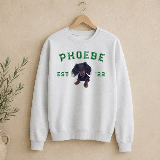 Sweatshirt Portrait de compagnie personnalisé et nom en lettr
