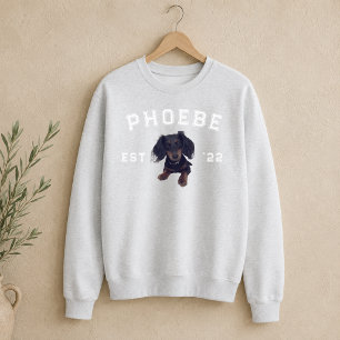 Sweatshirt Portrait de compagnie personnalisé et nom en lettr