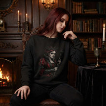 Portrait de Reine Mélancolique Fantastique Gothiqu