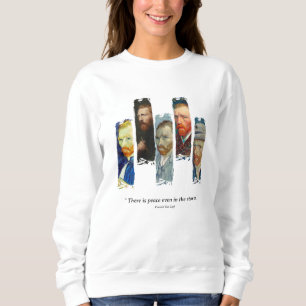 Sweatshirt Portrait et citation de Vincent Van Gogh