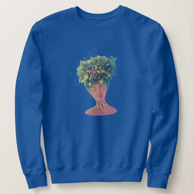 Sweatshirt portrait femme mignon (Design devant)