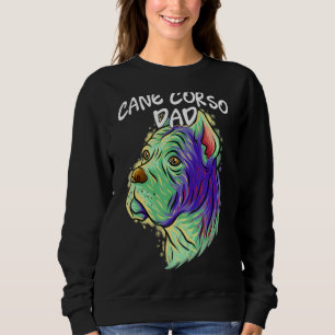 Sweatshirt Portrait Pop coloré Canne Corso Chien Papa Père