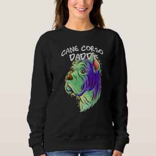 Sweatshirt Portrait Pop coloré Canne Corso Chien Papa Père