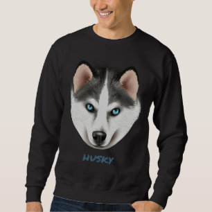 Sweatshirt Portrait réaliste Chien Husky Portrait