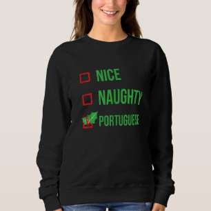Sweatshirt Portugais Funny Portugal Pajama Noël