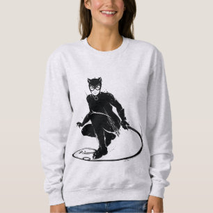 Sweatshirt Pose à pinceau en encre Catwoman