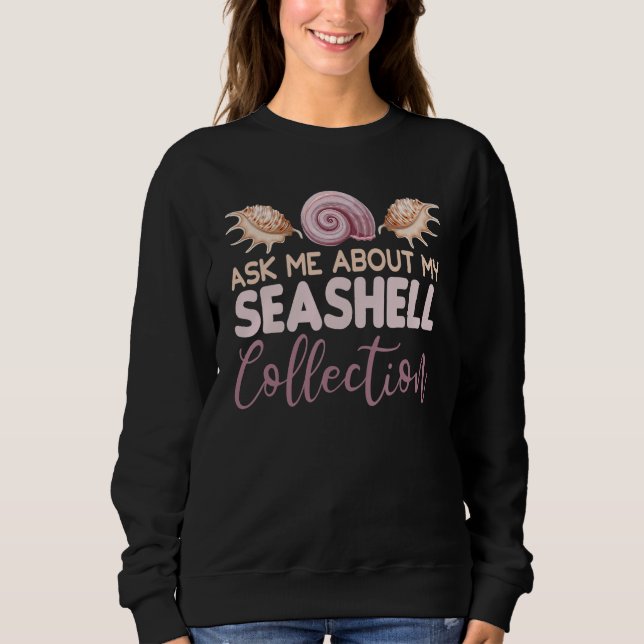 Sweatshirt Posez-moi des questions sur ma collection de coqui (Devant)