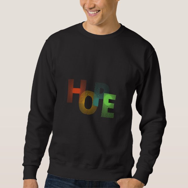 Sweatshirt Positivité des radiations avec la conception inspi (Devant)