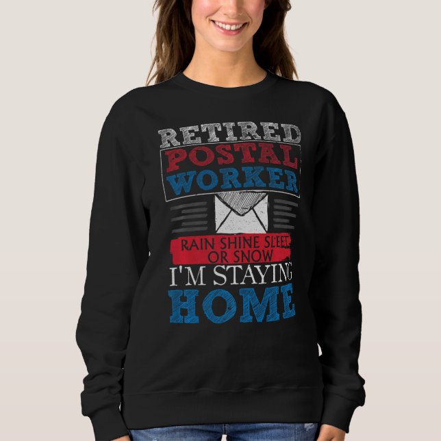 Sweatshirt Poste retraité Travailleur de la poste Retraite Po (Devant)