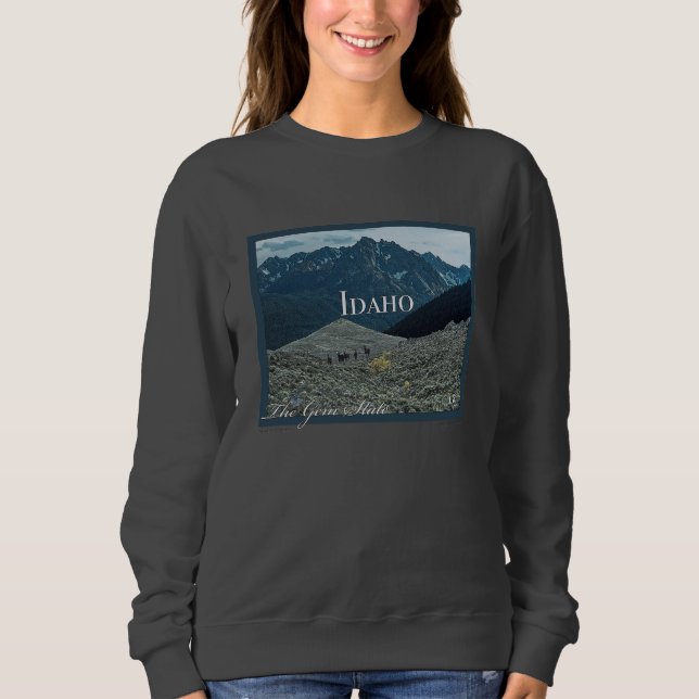 Sweatshirt Poster Art Idaho (Devant)