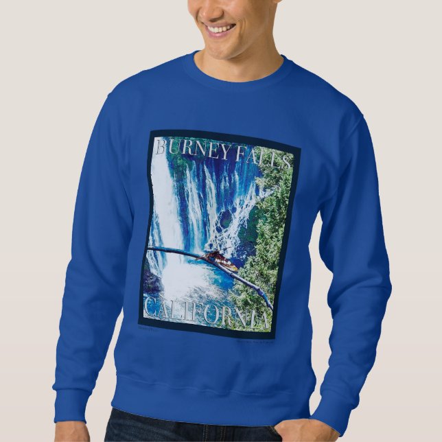 Sweatshirt Poster de Burney Falls, CA (Devant)