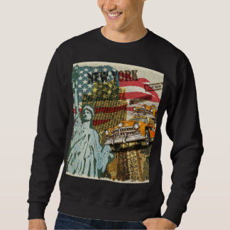 Sweatshirt Poster de voyage new-yorkais vintage.