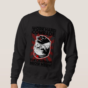 Sweatshirt Poster du chat communiste