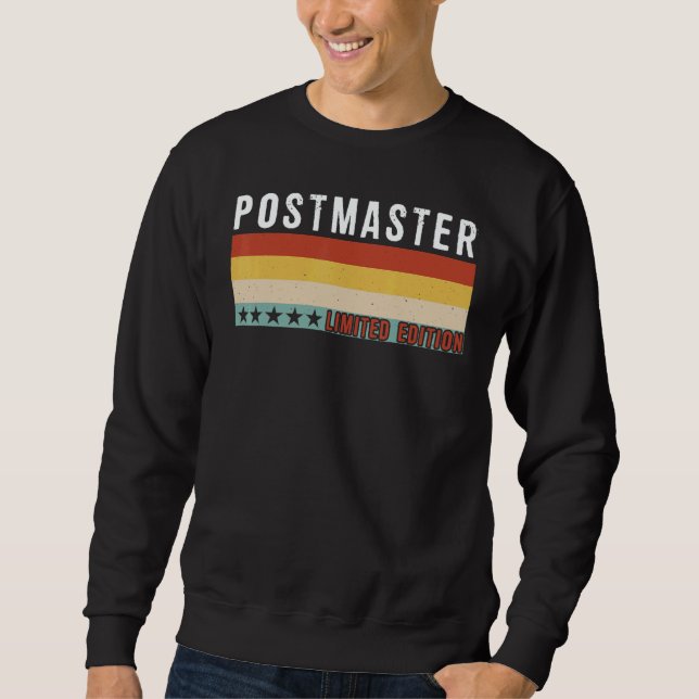 Sweatshirt Postmaster Job Title Profession Worker Appreciatio (Devant)