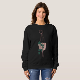 Sweatshirt Pot rose suspendu pour plante