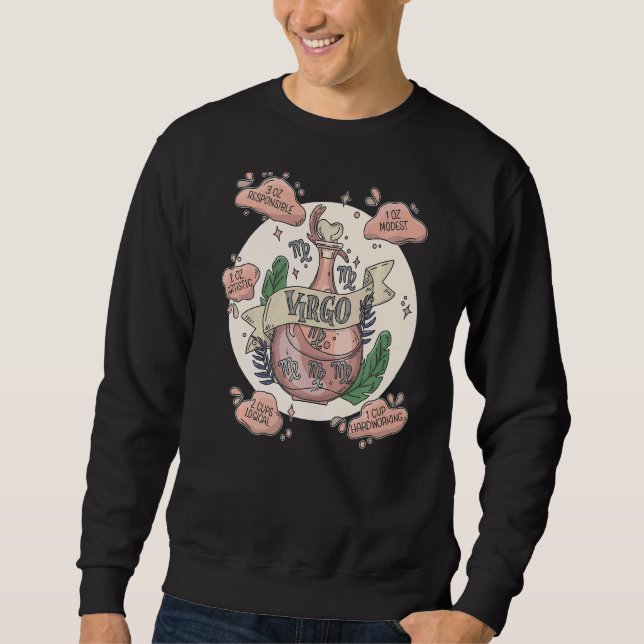 Sweatshirt Potion de virus avec ingrédients Astrologie magiqu (Devant)