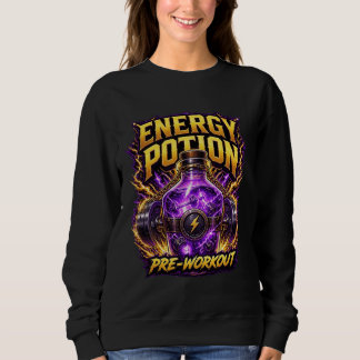 Sweatshirt Potion d'énergie Pré-entraînement Graphisme de fit