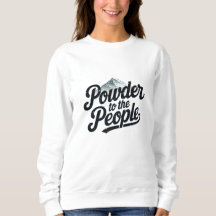 "Poudre pour le peuple" Snowboard & Ski rétro 