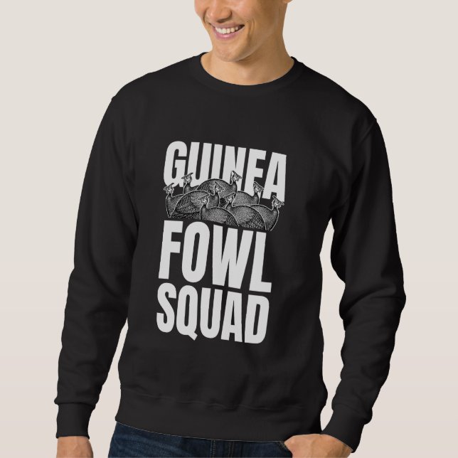 Sweatshirt Poule Pintade Oiseaux Escouade (Devant)