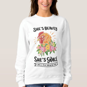 Sweatshirt Poulet - Beauté d'elle Sa grâce