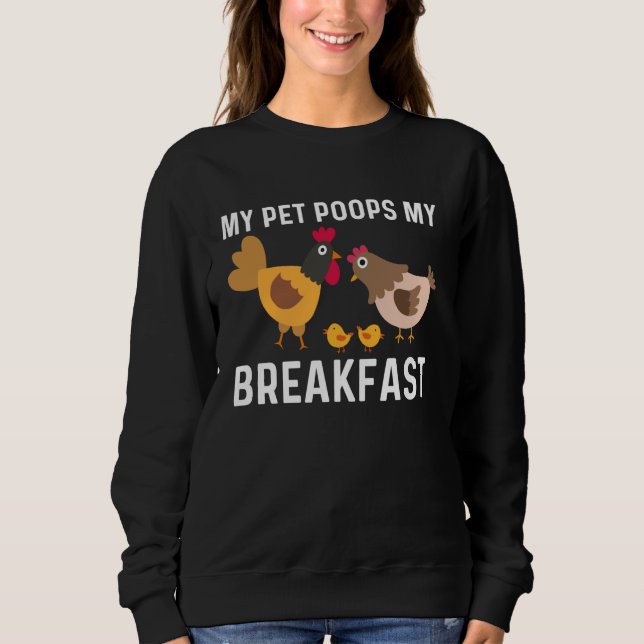 Sweatshirt Poulet cool Pour Hommes Femmes Rooster Hen Poussin (Devant)