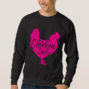 Sweatshirt Poulet dame pour femmes rose