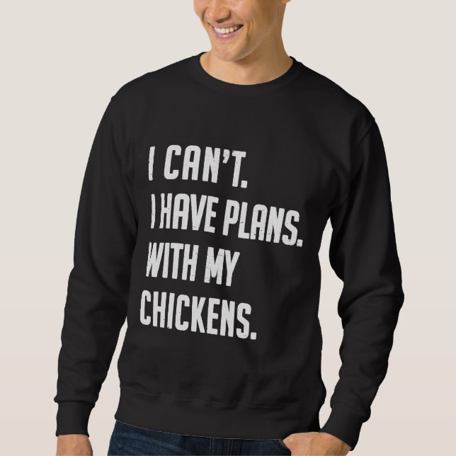 Sweatshirt Poulet de poulet Aimer mignon fermier (Devant)