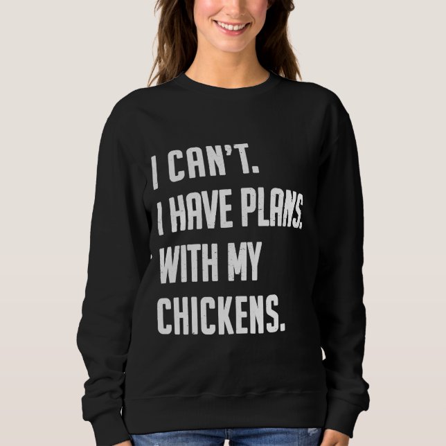 Sweatshirt Poulet de poulet Aimer mignon fermier (Devant)