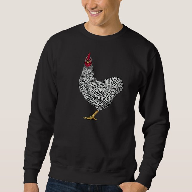 Sweatshirt Poulet de roche barrée (Devant)