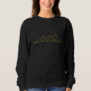 Sweatshirt Poulet de volaille de ferme de poule de coq Ecg à