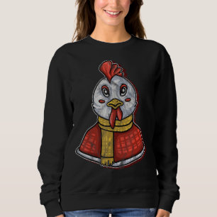 Sweatshirt Poulet Femmes Hommes Ferme Hen Reproduction Pantom