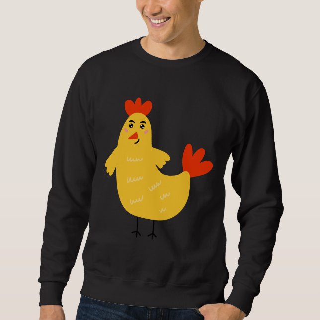 Sweatshirt poulet jaune (Devant)