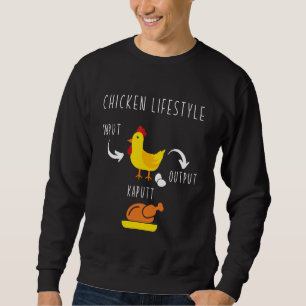 Sweatshirt Poulet Lifestyle Entrées Oeufs Sortie Poulet rôti