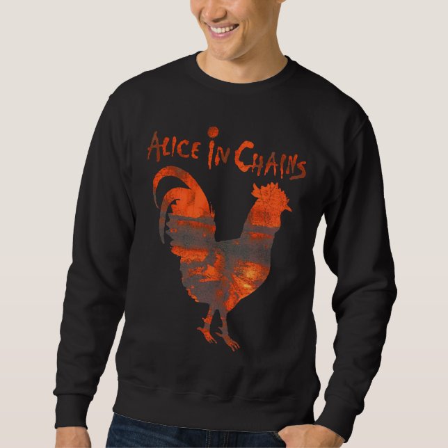 Sweatshirt poulet noir (Devant)