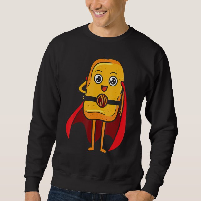 Sweatshirt Poulet Nugget I Love Frit Poulet Nugget Fast Fo (Devant)
