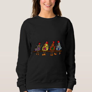 Sweatshirt Poulets de tricot