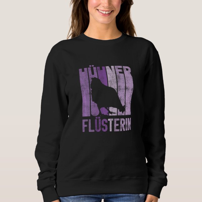 Sweatshirt Poulets rétro Poulets Whisper Farmer Poulets pourp (Devant)