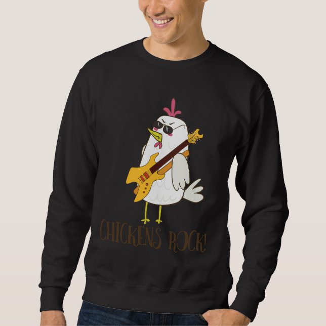 Sweatshirt Poulets Rocher Cute Poulet (Devant)