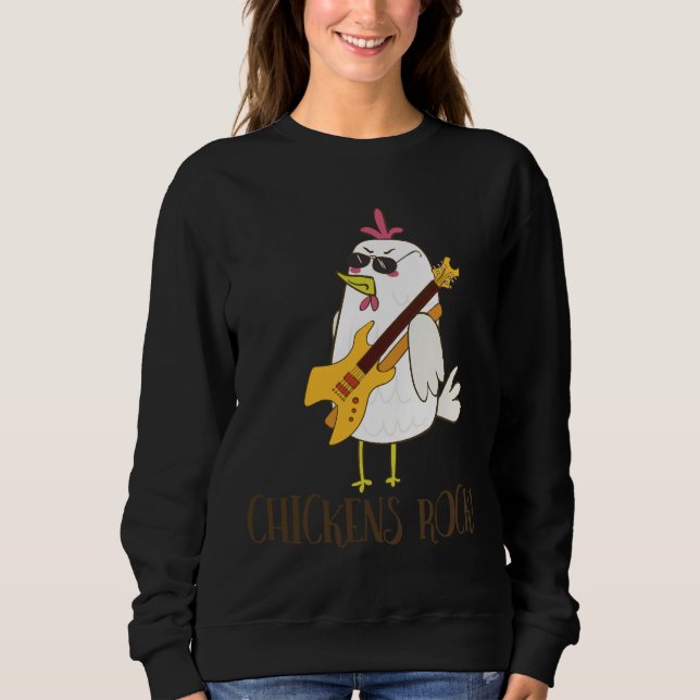 Sweatshirt Poulets Rocher Cute Poulet (Devant)