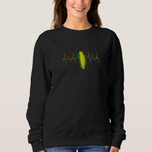 Sweatshirt Pouls d'agriculteur de maïs Vague Vie de maïs Épi
