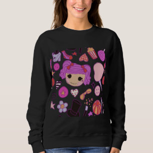 Sweatshirt poupée de cirque clowncore
