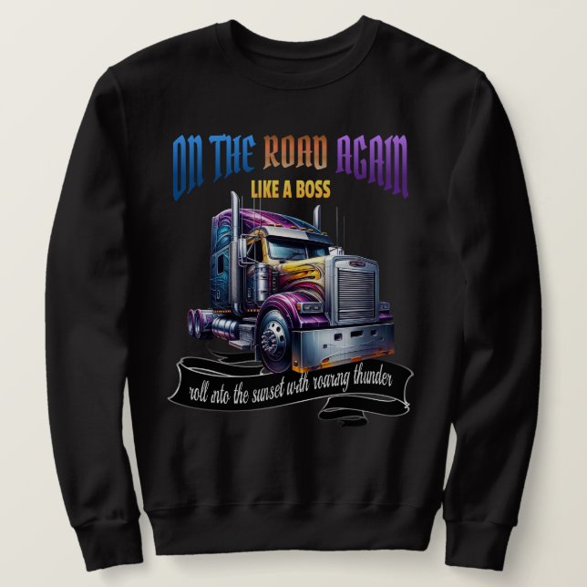 Sweatshirt pour conducteur de semi-remorque (Design devant)
