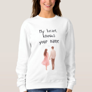 Sweatshirt pour couple romantique, Saint-Valentin