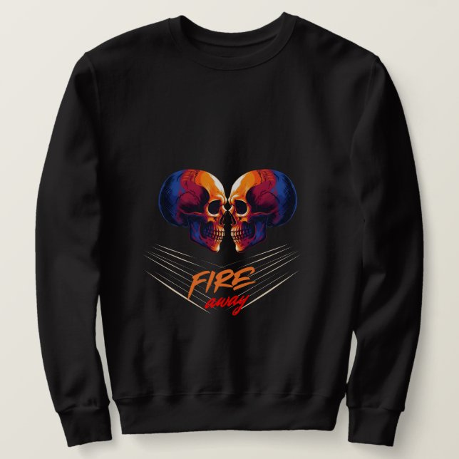 Sweatshirt pour hommes à graphisme audacieux de cr (Design devant)