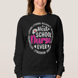 Sweatshirt Pour Infirmière de la meilleure école Infirmière j