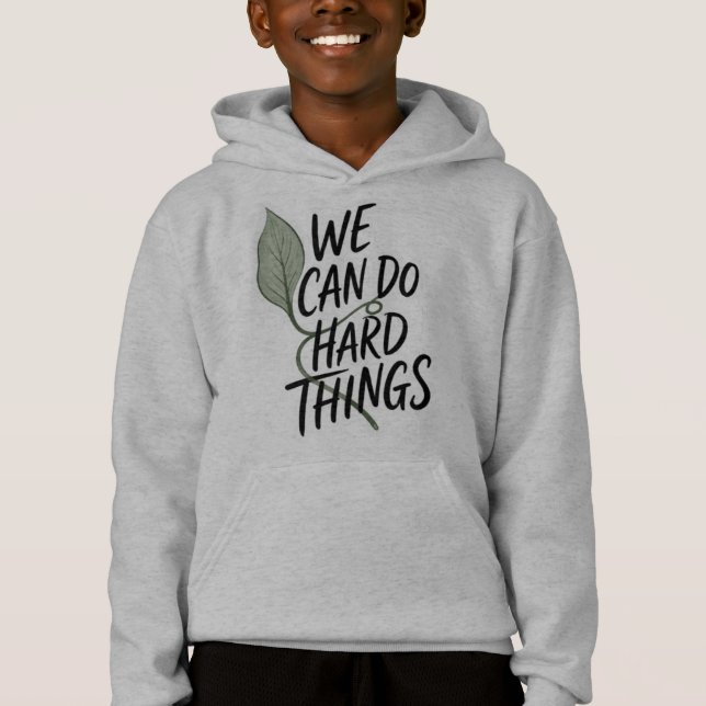 Sweatshirt pour jeunes "Nous pouvons faire des cho (Devant)
