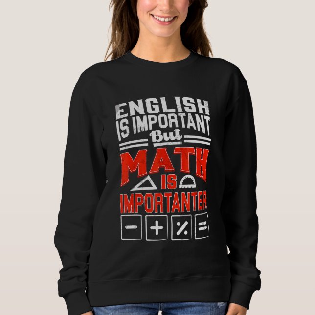 Sweatshirt Pour les filles Ados Math Math Pour les enseignant (Devant)