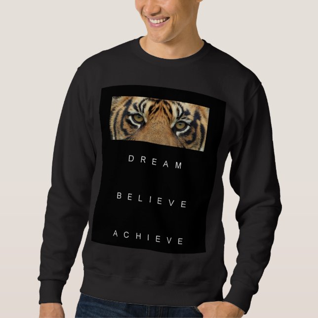 Sweatshirt Pour lui Motivational Success Citation Hommes Modè (Devant)