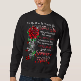 Sweatshirt Pour ma mère au Ciel le jour de la fête des mères