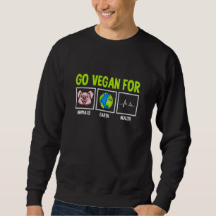 Sweatshirt Pour une alimentation végétale, optez pour le véga